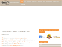 Tablet Screenshot of annzocorp.com